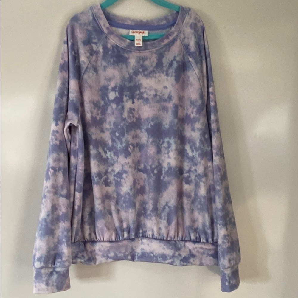 Cat & Jack Blue Tie-Dye Sweatshirt